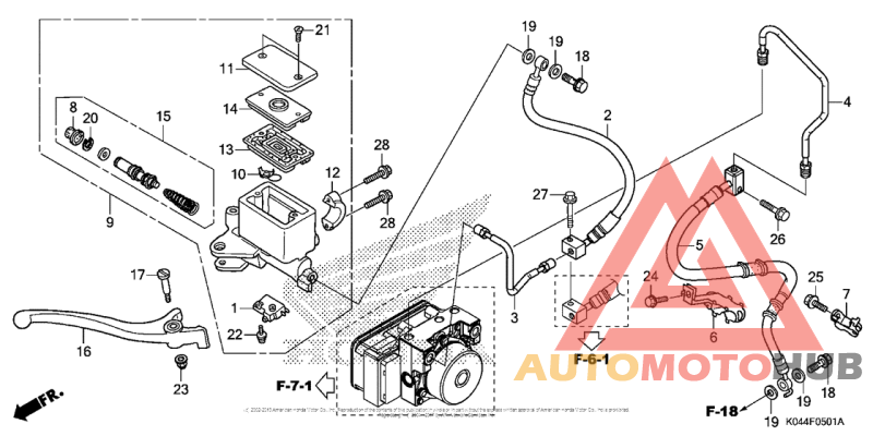 Front Brake Master Cylinder (Nss300A)