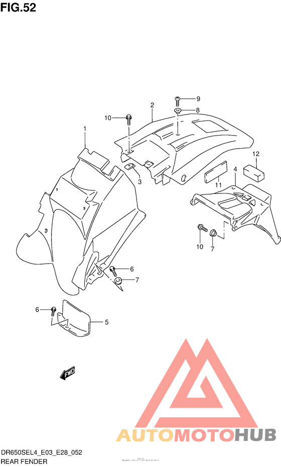 Задний бампер