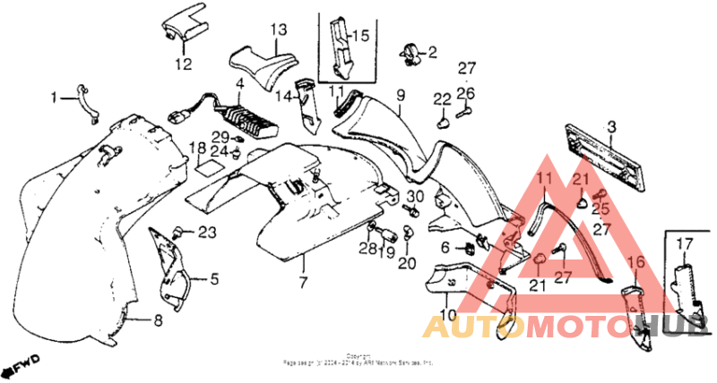 120i/a/lrear fender 84-85