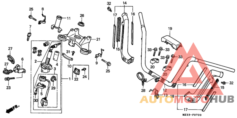 Handle pipe/top bridge