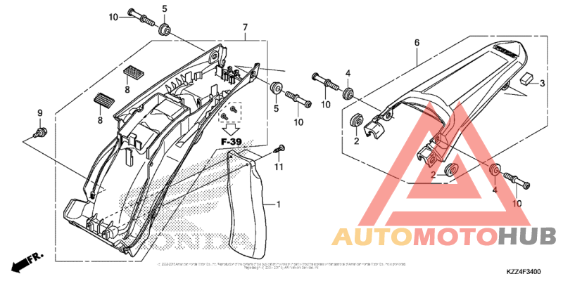 Задний бампер