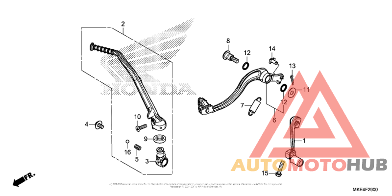Pedal + Kick Starter Arm