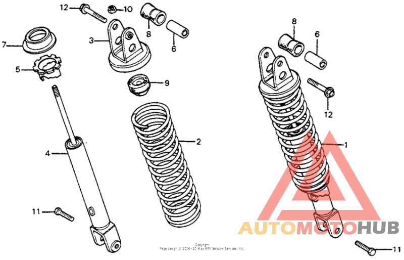 Задние амортизаторы