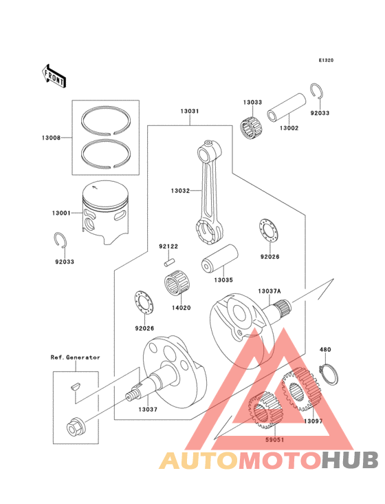 Crankshaft/piston