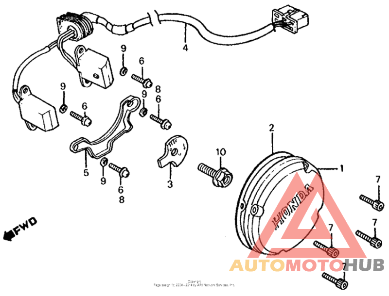 Pulse generator + left crankcase cover
