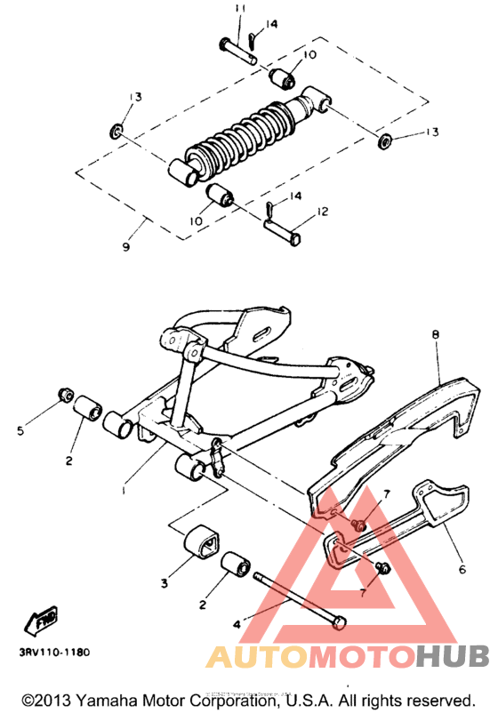 Swing arm - rear shocks