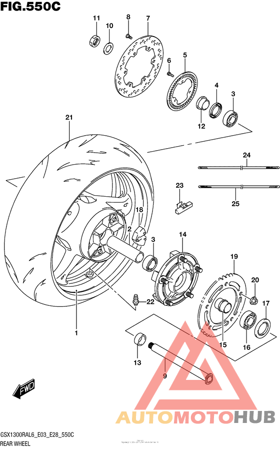 Rear Wheel (Gsx1300Ral6 E33)