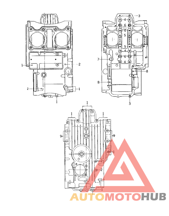 Crankcase bolt & stud pattern