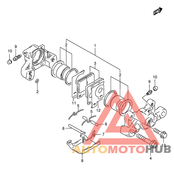 Задний суппорт