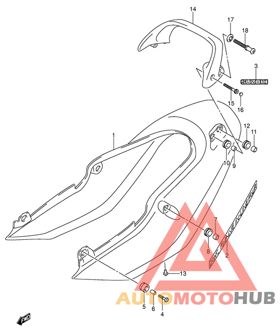 Обтекатель сидения