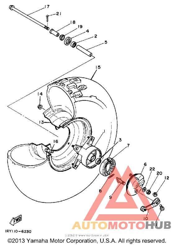 Переднее колесо
