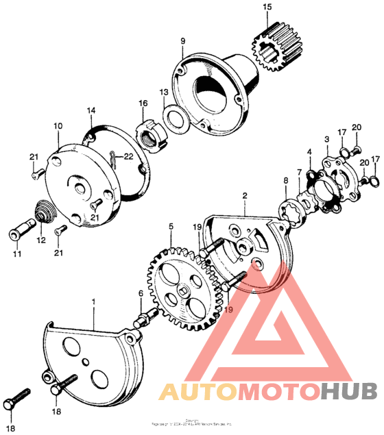 Oil filter rotor + oil pump