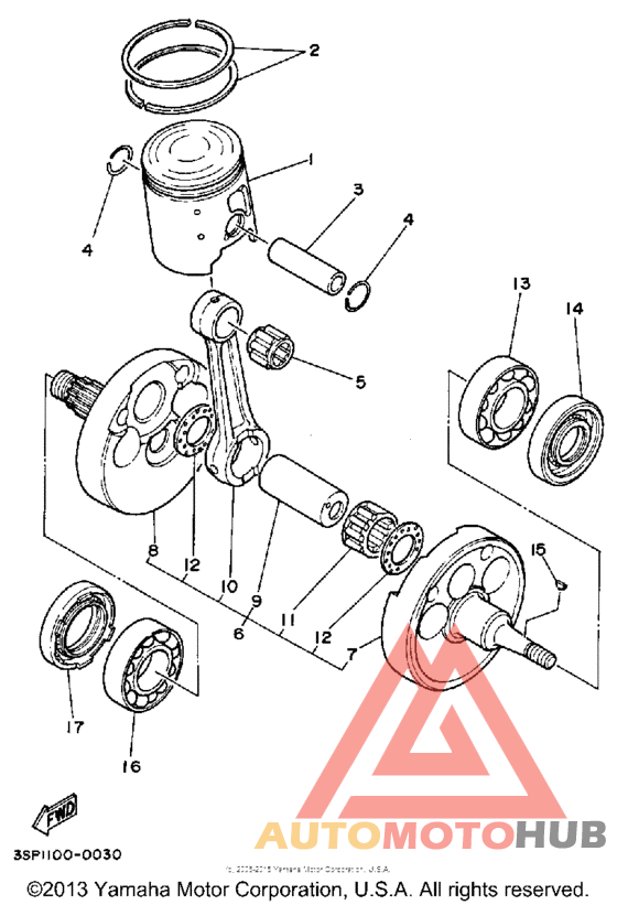 Piston & con rod assembly