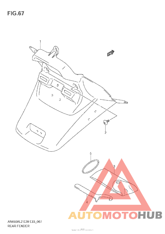 Задний бампер