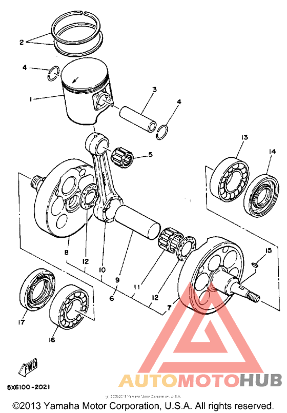Crankshaft-piston