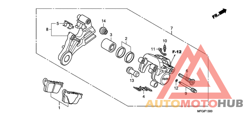 Задний суппорт