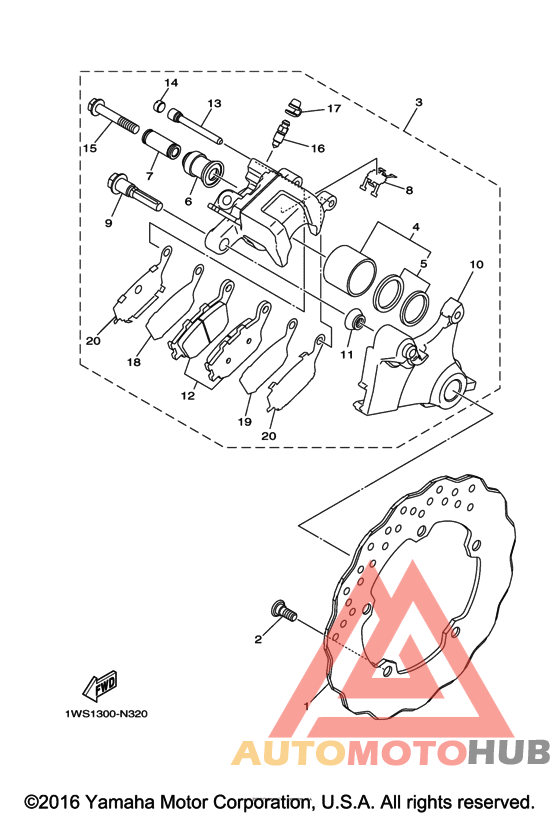 Задний суппорт