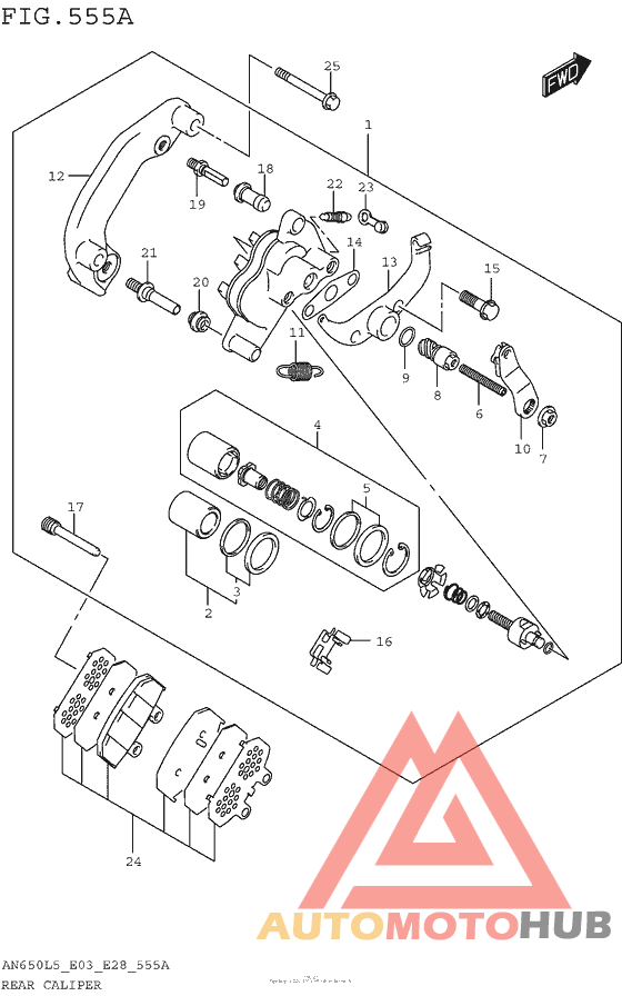 Задний суппорт