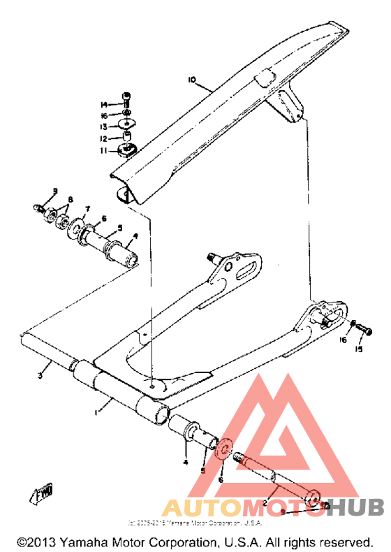 Rear arm - chain case