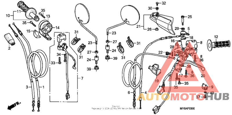 Handle switch + cable