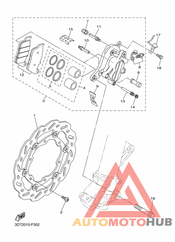 Передний суппорт
