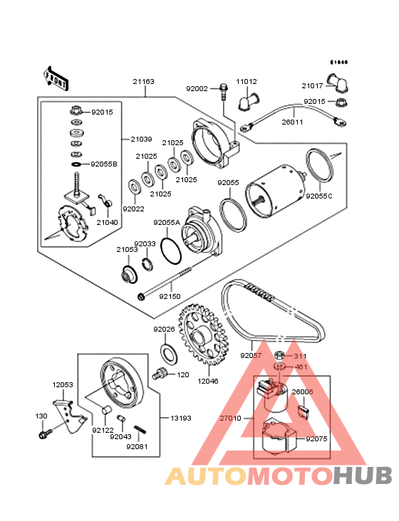 Starter motor/starter clutch