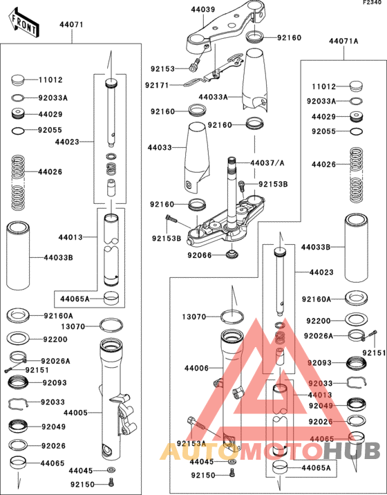 Front fork(-jkavn2b1 7a015508)