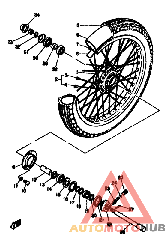 Переднее колесо