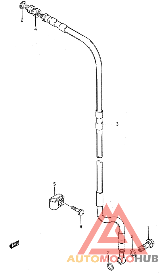 Передние тормозные трубки