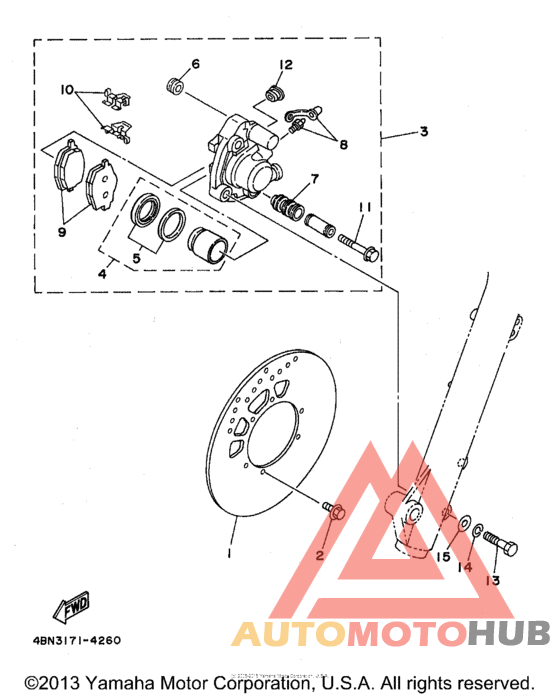 Передний тормоз