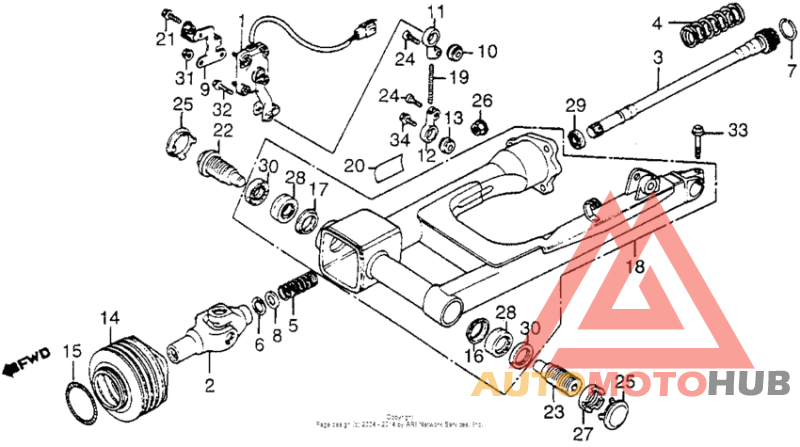 Swingarm + driveshaft