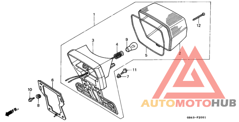Taillight unit ass`y