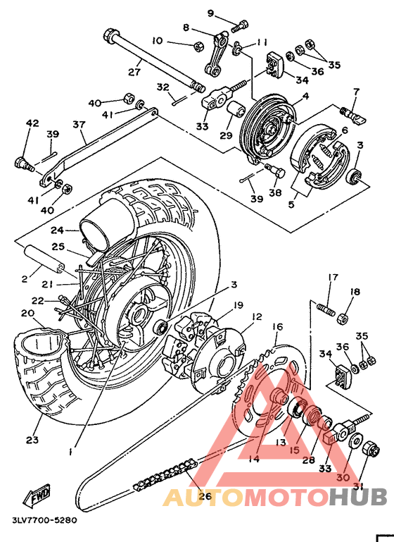 Переднее колесо