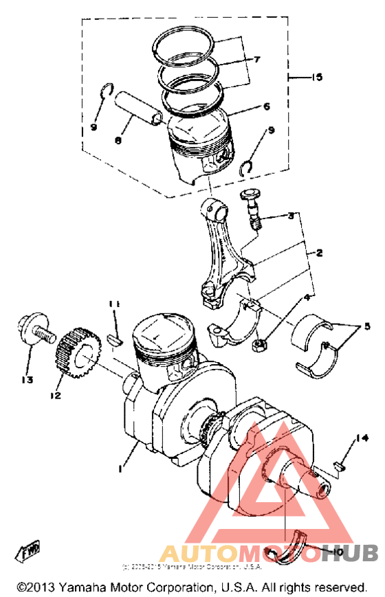 Crank piston