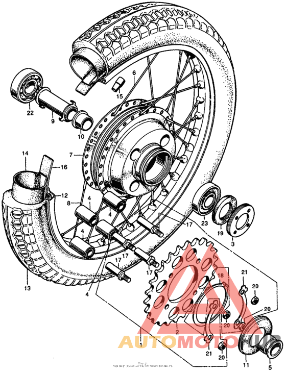 Переднее колесо