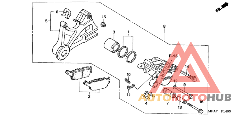 Задний суппорт