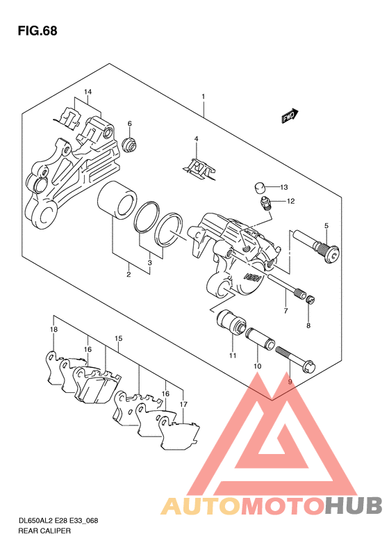 Задний суппорт