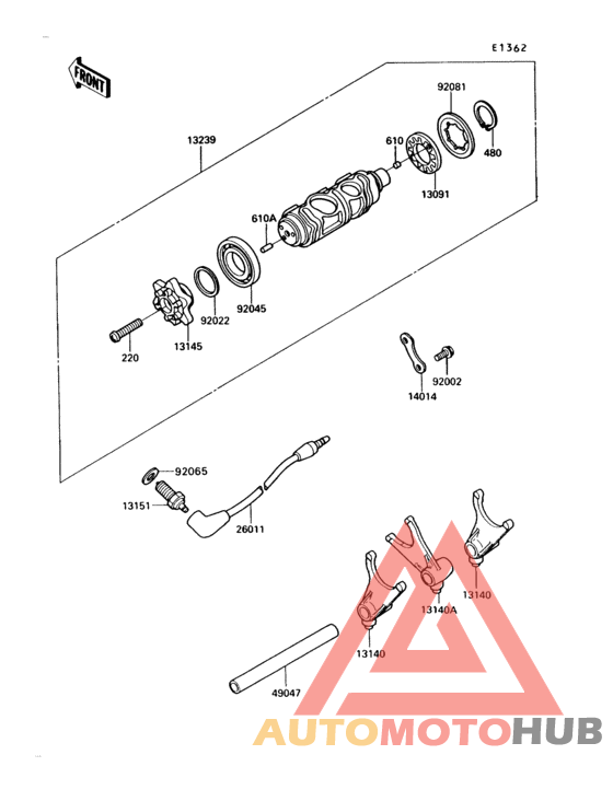 Change drum/shift fork