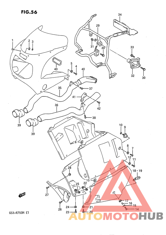 Cowling fitting set