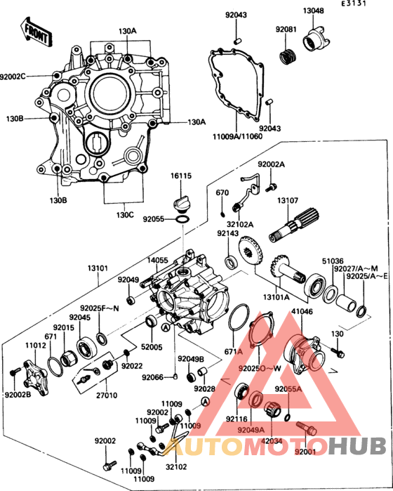Front bevel gear(1/3)