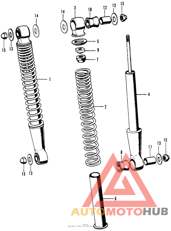 Sl70 rear shock absorber