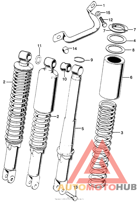 Rear shock absorber k4-k6