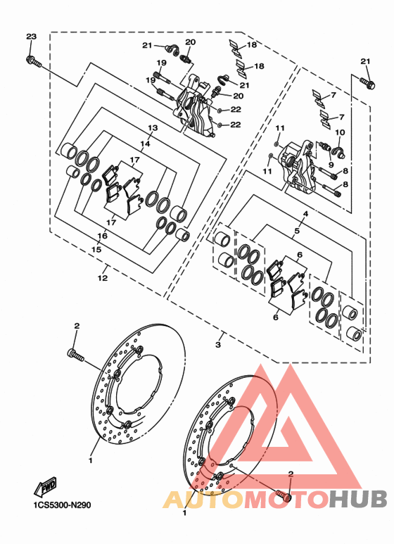 Передний суппорт