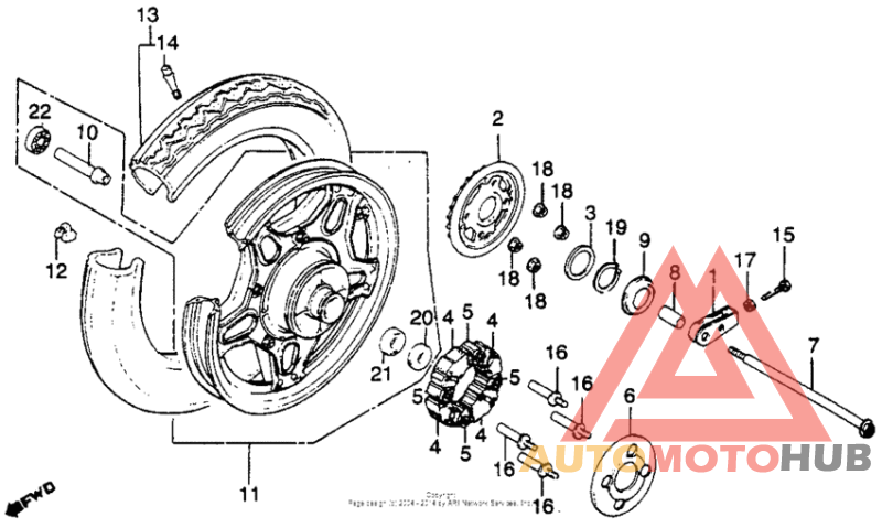 Cm450a/crear wheel 82