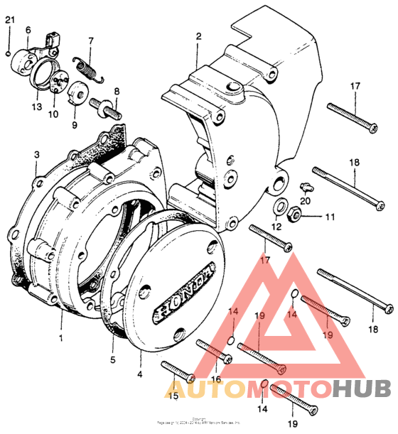 Left crankcase cover + rearcover