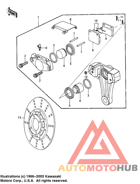 Передний суппорт