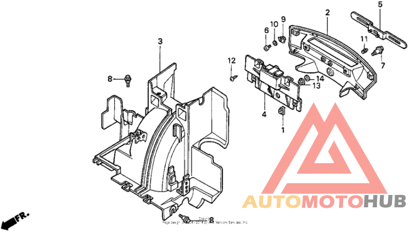 Задний бампер