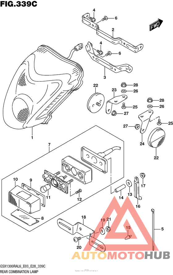 Rear Combination Lamp (Gsx1300Ral6 E33)