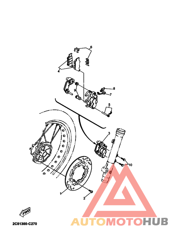 Передний суппорт