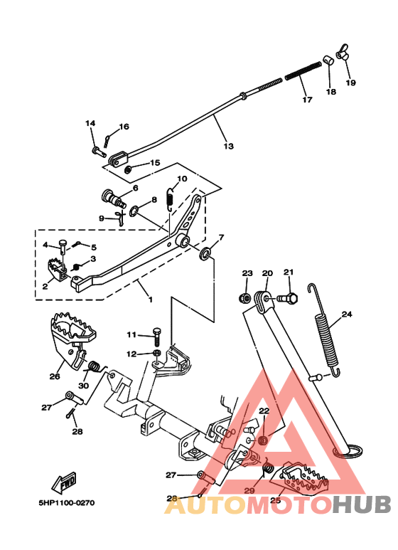 Support & repose pied